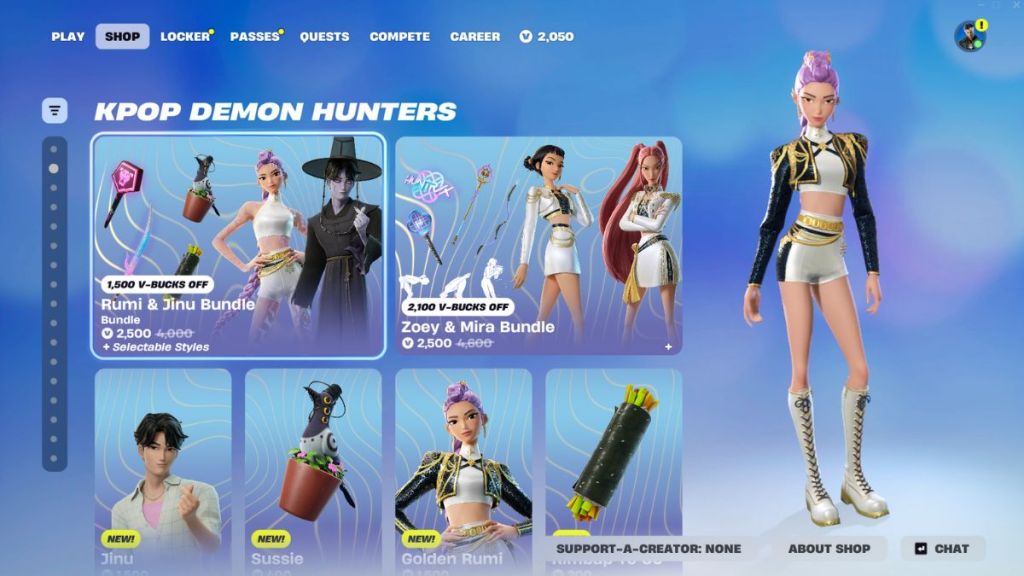 Fortnite KPop Demon Hunters Wave 2 Item Shop