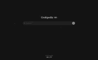 Grokipedia landing page on X