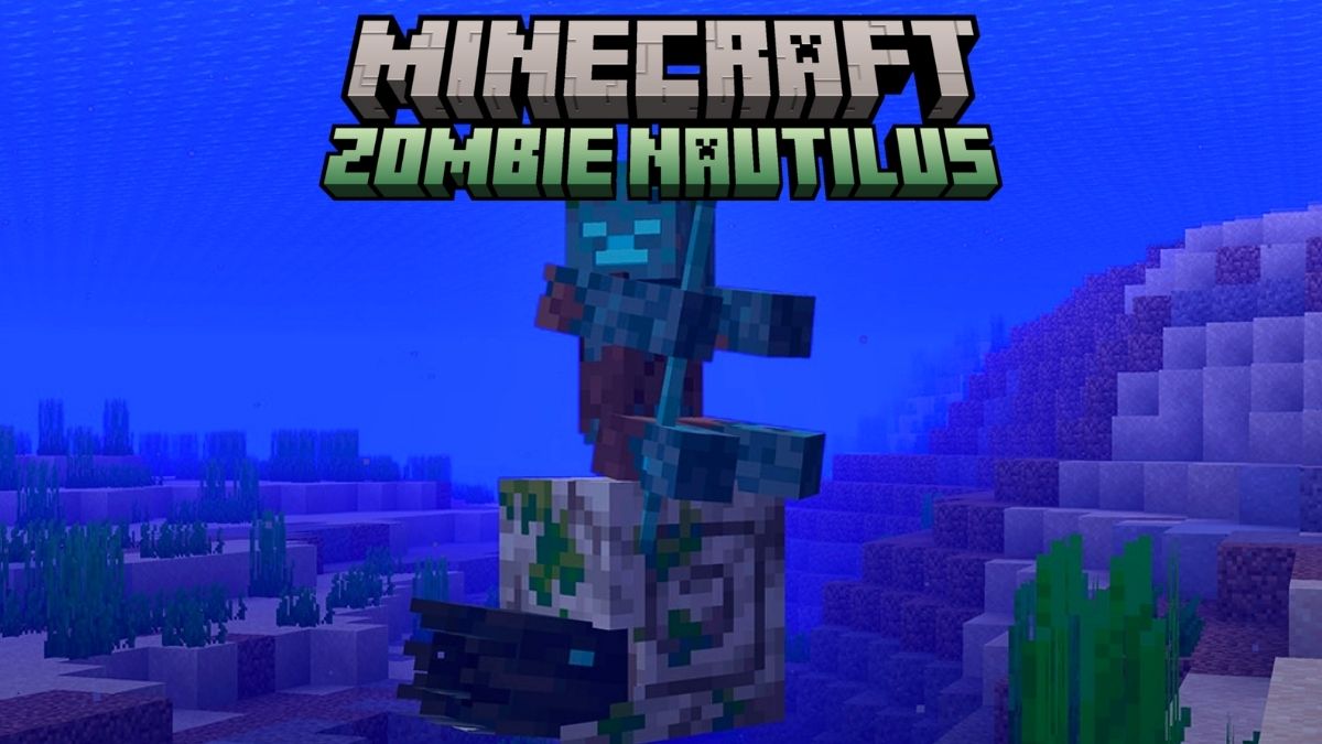 Cómo domesticar al Nautilus Zombi en Minecraft