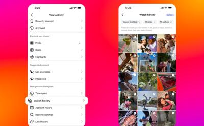 Instagram Watch History Feature Showcase