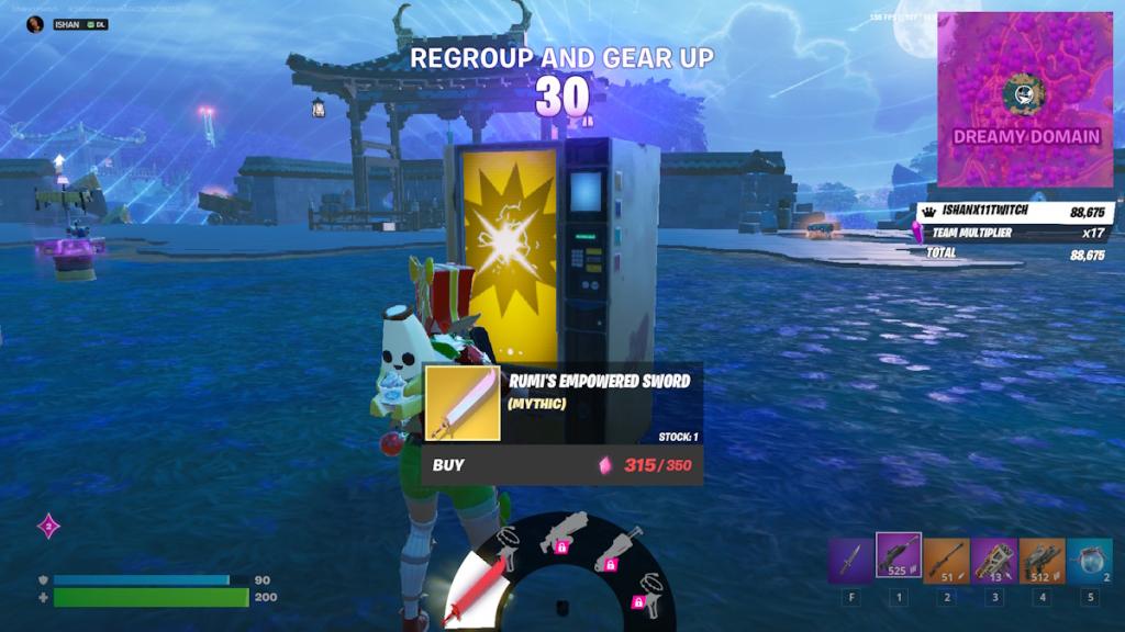 KPop Demon Hunters mythic in Fortnite Demon Rush