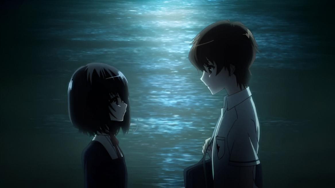 Koichi and Mitsuki in Another anime