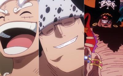 Kuma Luffy and Blackbeard