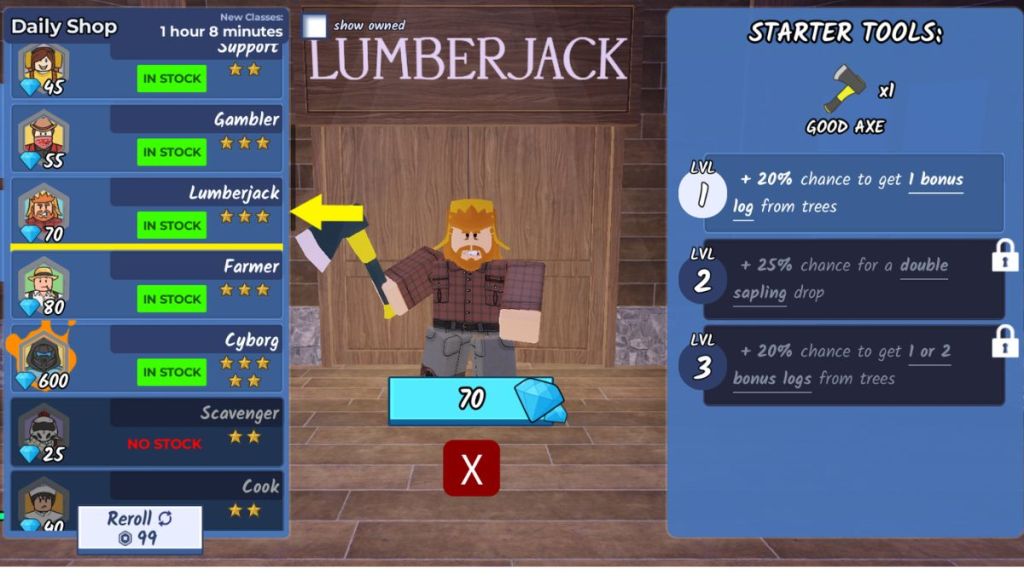 Lumberjack Class
