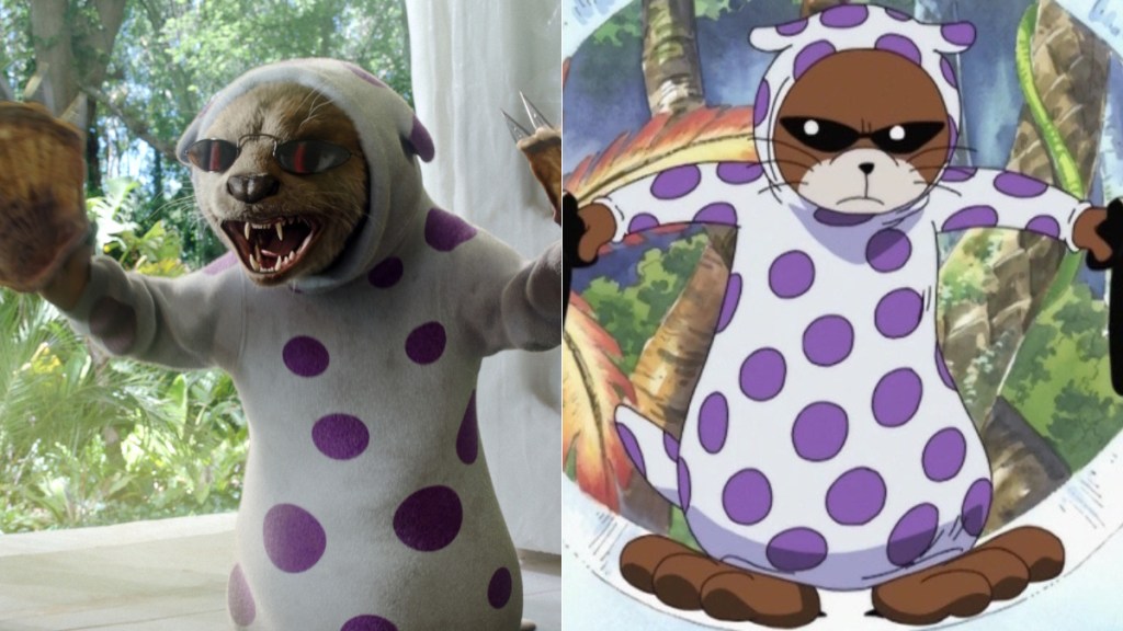 Mr. 13 in One Piece anime vs live action