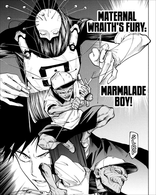 Masayoshi fighting against Tsurugi