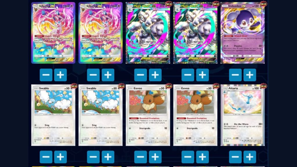 Mega Altaria EX Deck Cards