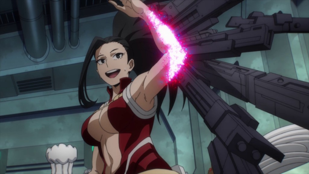 Momo's creation quirk in action in MHA anime