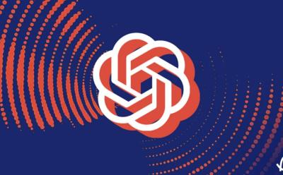 OpenAI logo on a blue background