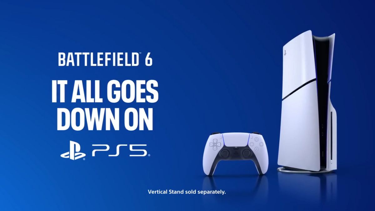 A frame from the official Battlefield 6 ad shared by PlayStation