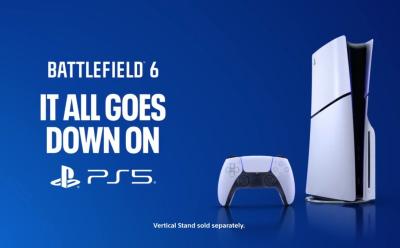 A frame from the official Battlefield 6 ad shared by PlayStation