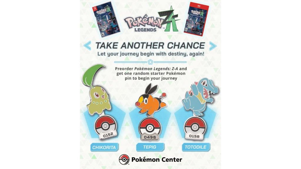 Pokemon Legends ZA Pokemon Centre Pre-order bonus