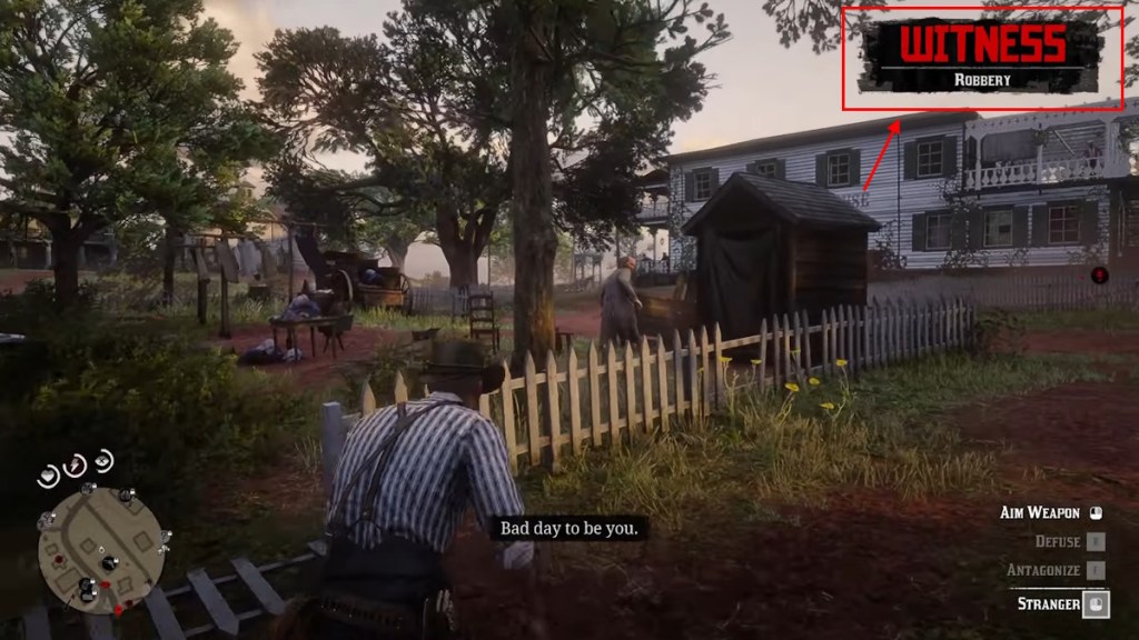 RDR 2 NPC interaction