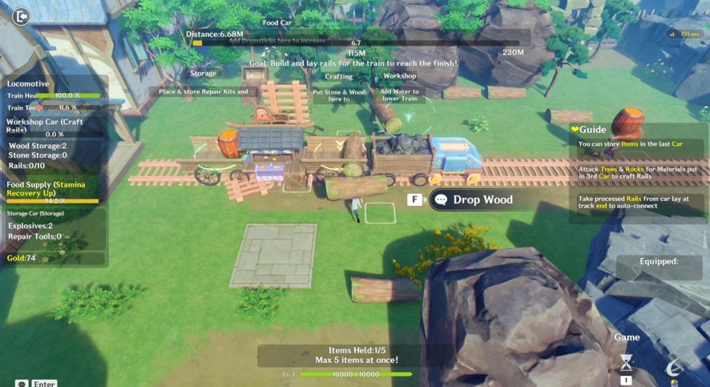 Railed Miliastra Wonderland game