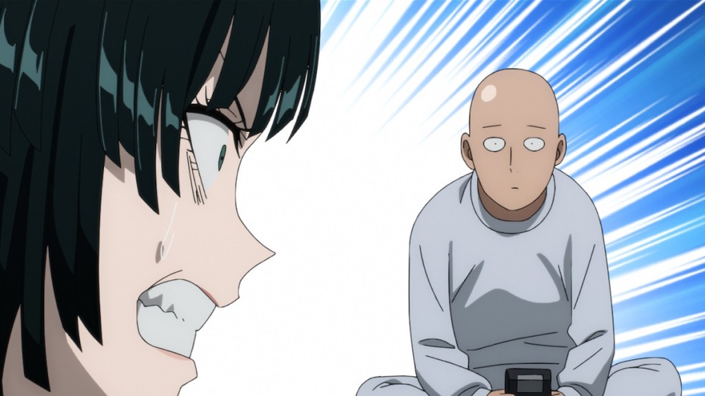 Saitama and Fubuki in One Punch Man anime