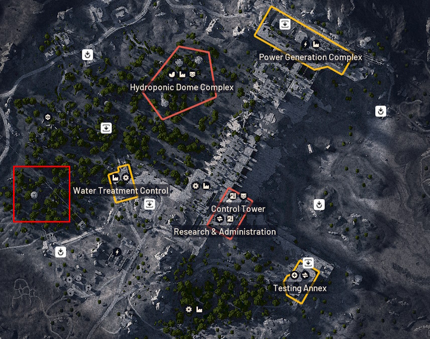 South Swamp Outpost in Arc Raiders Dam Battlegrounds map