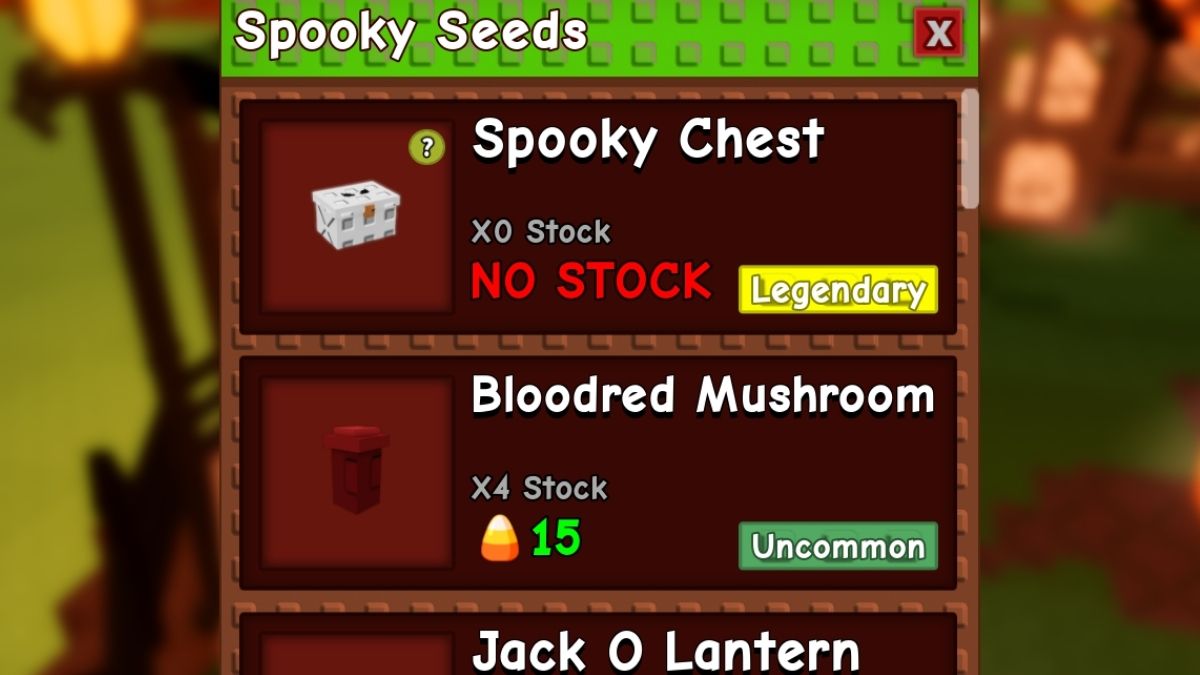 How To Get Spooky Chest In Grow A Garden Beebom Spooky Chest In Grow A Garden Spooky Seeds Shop 1