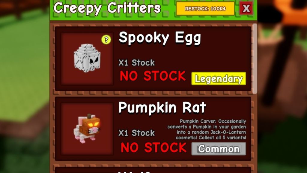 Spooky Egg Stock
