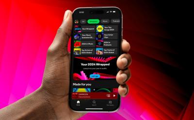 Spotify-Wrapped-2024-Shown-in-smartphone-held-in-hands