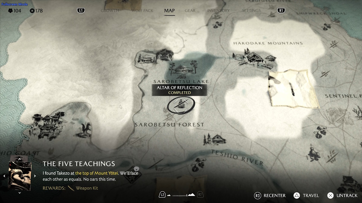 Altar of Reflection in Teshio Ridge