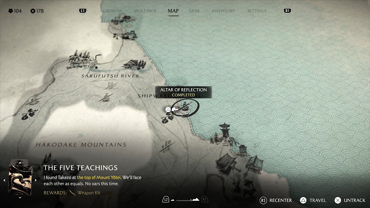 Altar of Reflection in Teshio Ridge