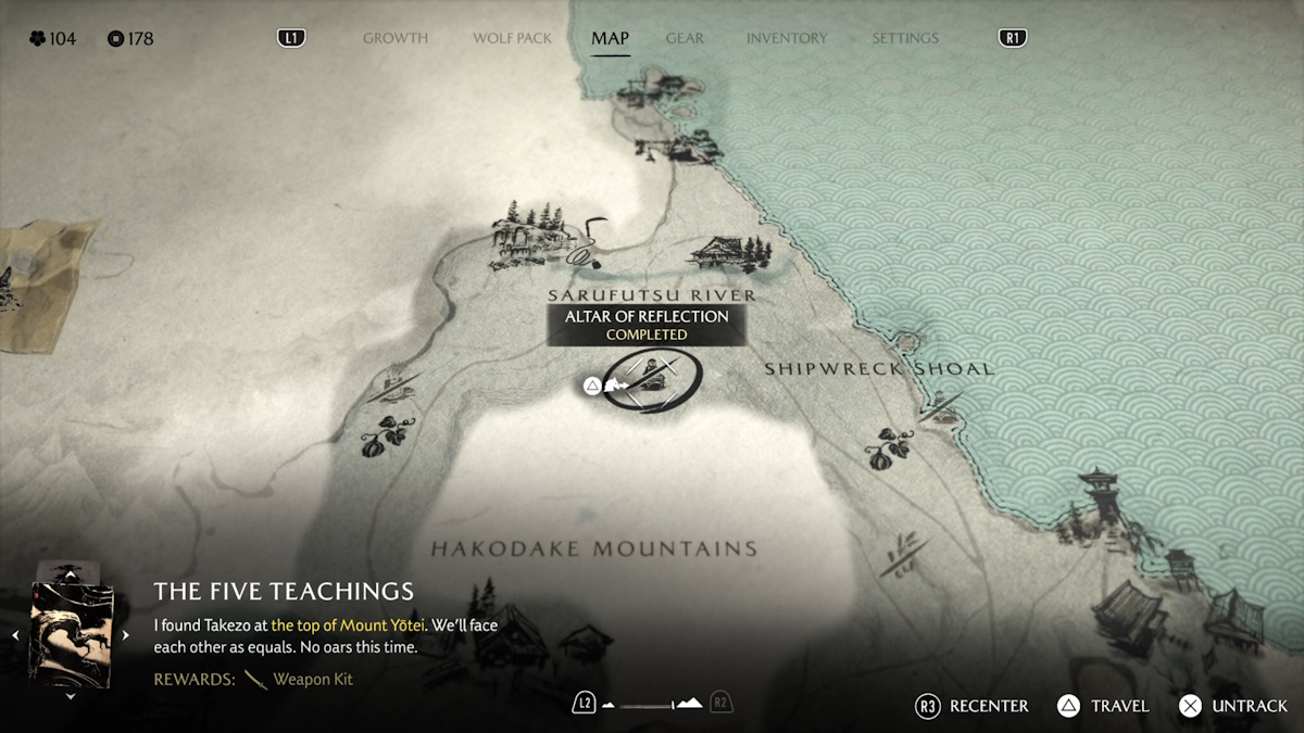 Altar of Reflection in Teshio Ridge