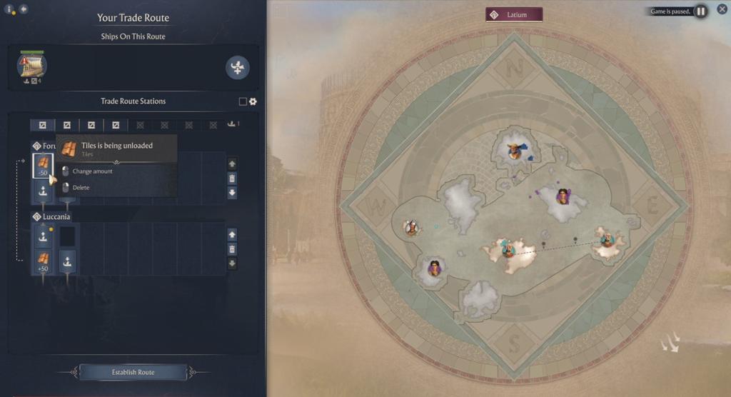 Trade Route ANNO 117 PAX Romana