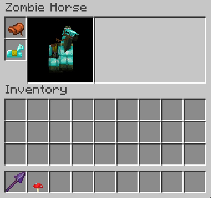 Zombie Horse in Minecraft Horse Armor