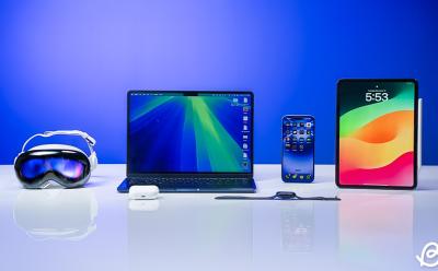 apple devices including vision pro, macbook, ipad, and apple watch