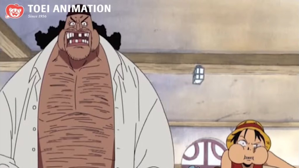 blackbeard and luffy in One Piece anime