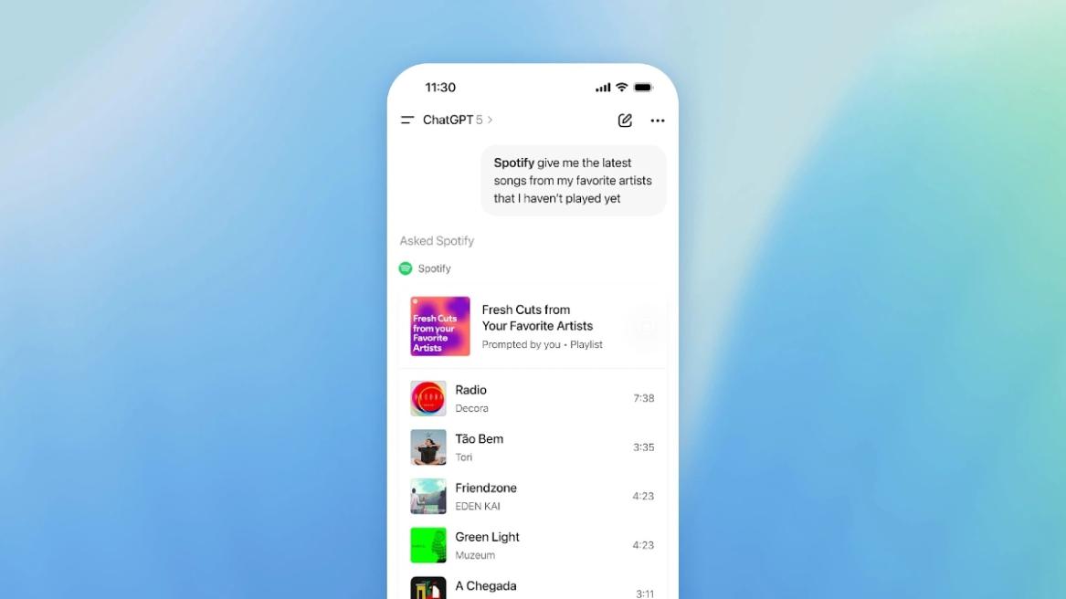 chat with apps like spotify in chatgpt