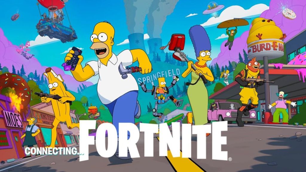 Fortnite Simpsons Battle Pass Key Art