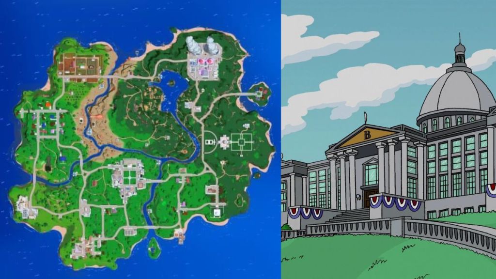 Fortnite Simpsons Map