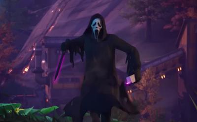 Ghostface running in Fortnite
