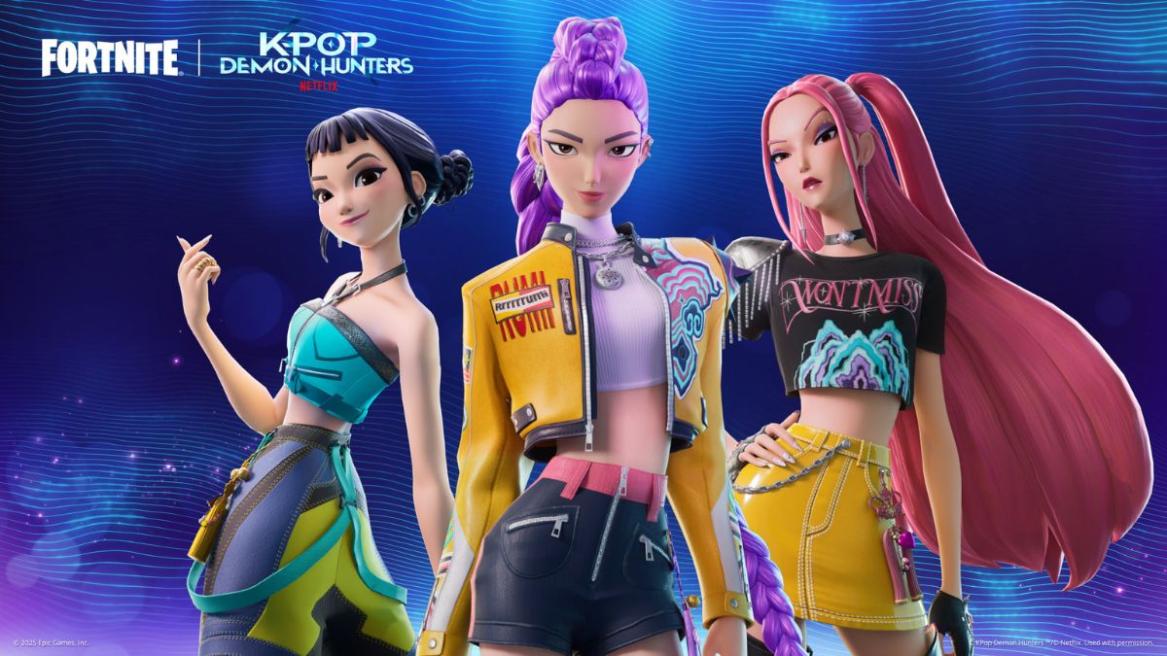 Fortnite KPop Demon Hunters Key Art Promo