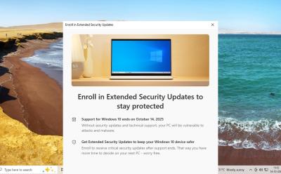 receive free security esu update on windows 10
