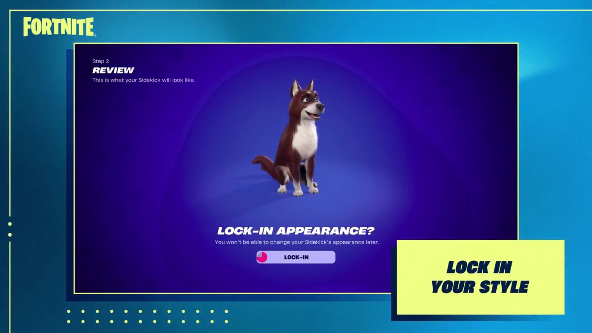 Fortnite Sidekick Lock In Customization