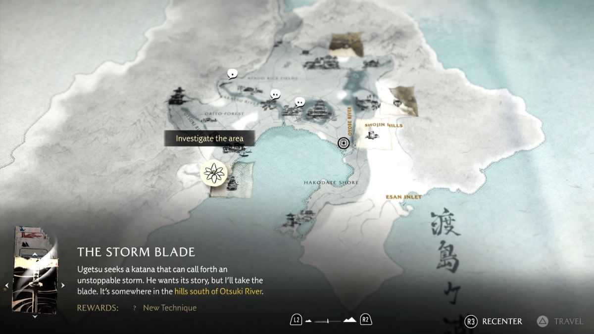 Storm Blade location in Ghost of Yotei