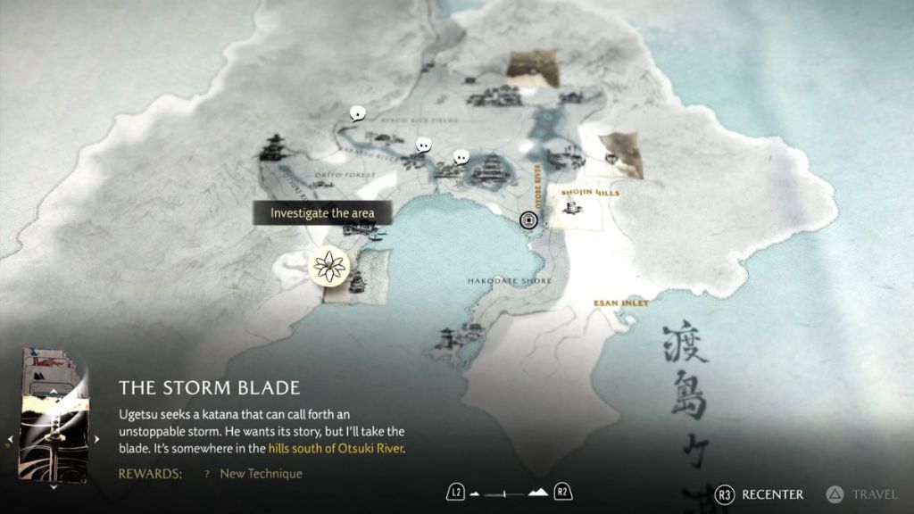 Storm Blade location in Ghost of Yotei
