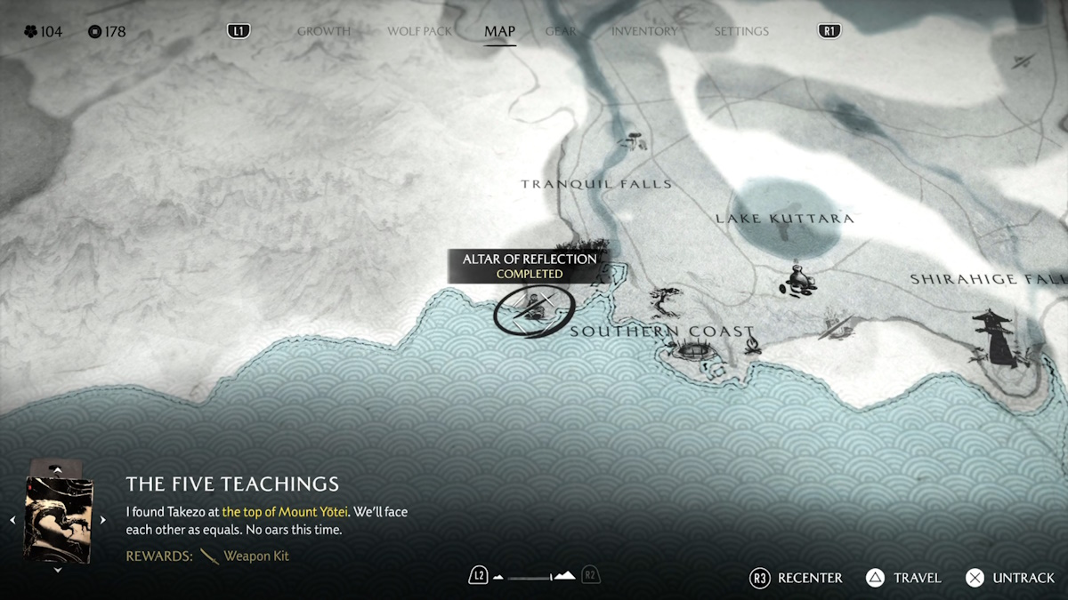 Altar of Reflection in Yotei Grasslands