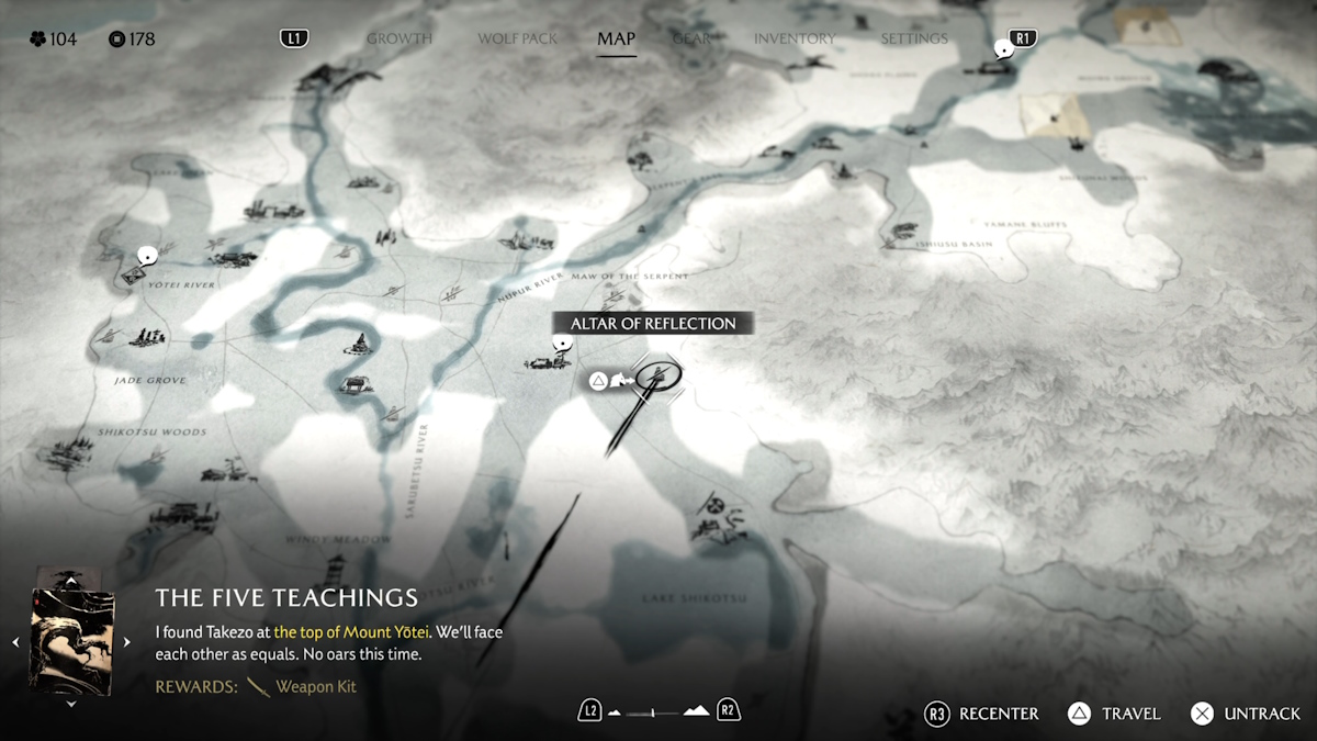 Altar of Reflection in Yotei Grasslands