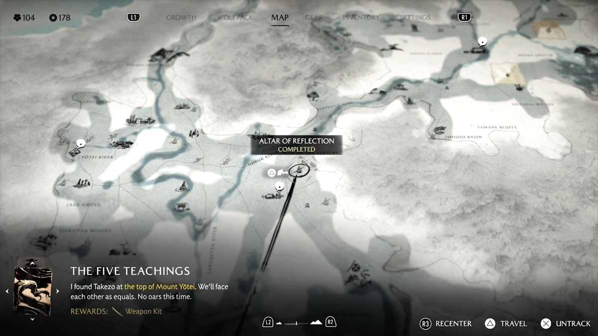 Altar of Reflection in Yotei Grasslands