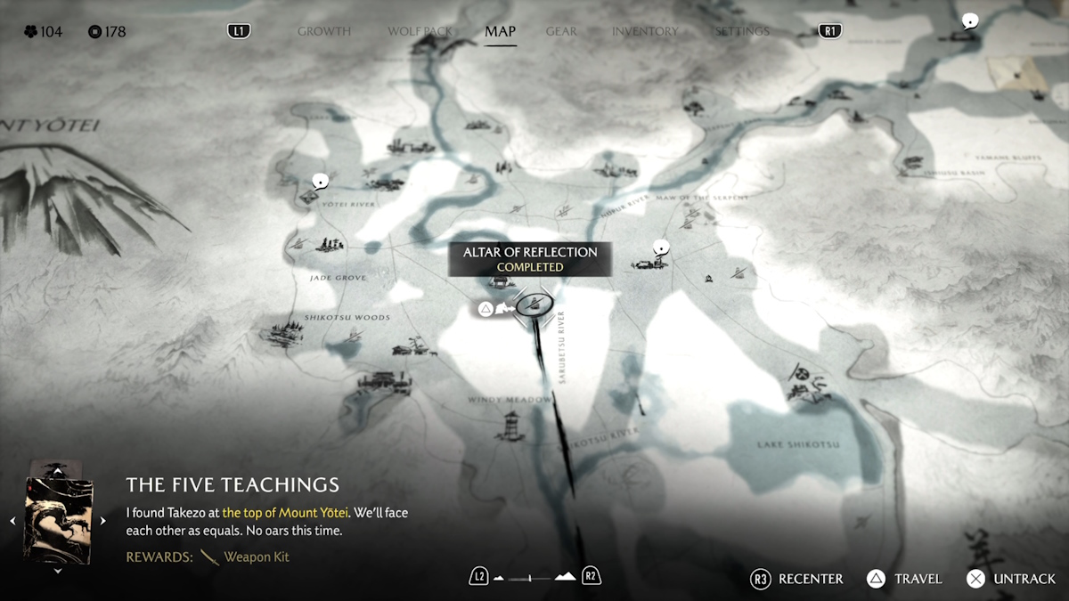 Altar of Reflection in Yotei Grasslands