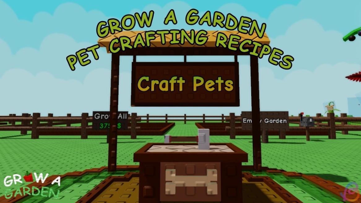 All Grow a Garden Pet Crafting Recipes in Smithing Event