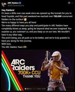 Arc Raiders Player Count (January 2026) | Beebom