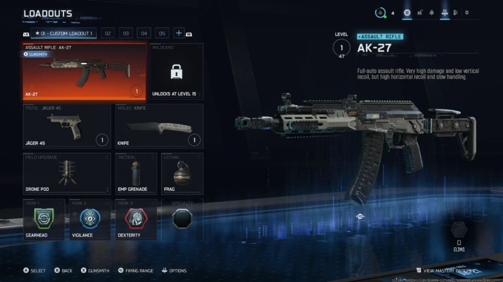 Black Ops 7 Loadout Screen