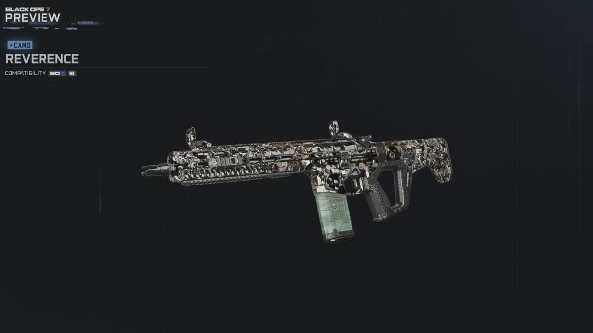 Black Ops 7 Reverence weapon camo
