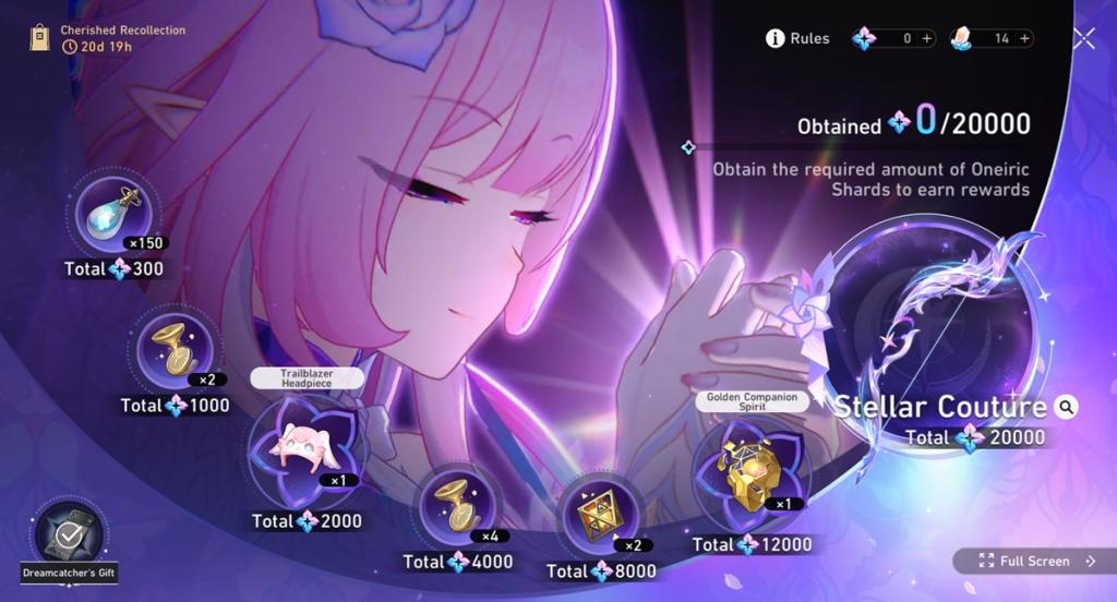 Cherished Recollection Honkai Star Rail event