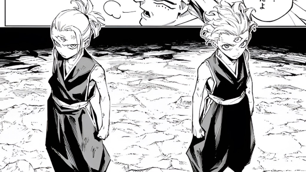 Cross and Maru in childhood.