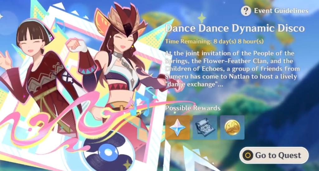 Dance Dance Dynamic Disco Genshin Impact Event